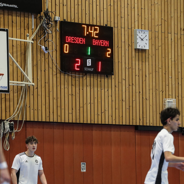 Futsal Schauf Scoreboard klassische Anzeigetafel