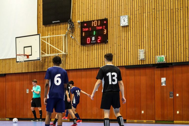 Projekt: DFB Futsalturnier in der Sportschule Wedau mit Schauf-Anzeigetafel