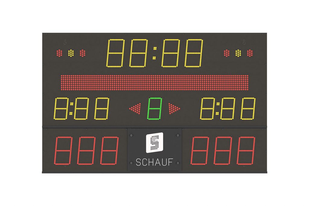Klassisches Scoreboard für Futsal Spiel Indoor